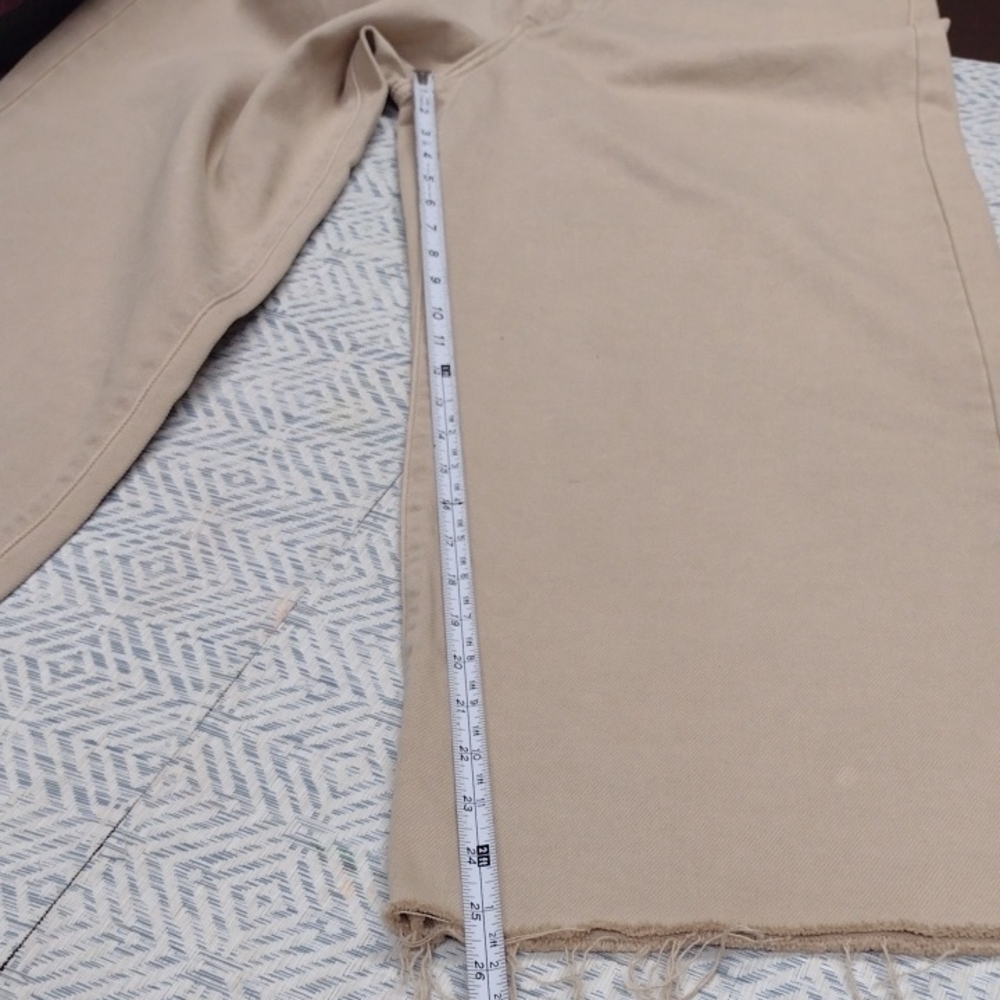 Hidden Women Khaki Cropped Wide-Leg Jeans Size 29 - Picture 14 of 15